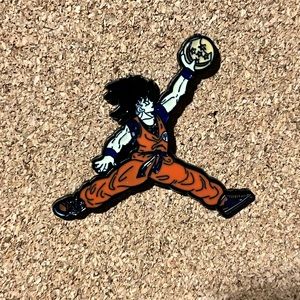 dragon ball goku air Jordan enamel pin